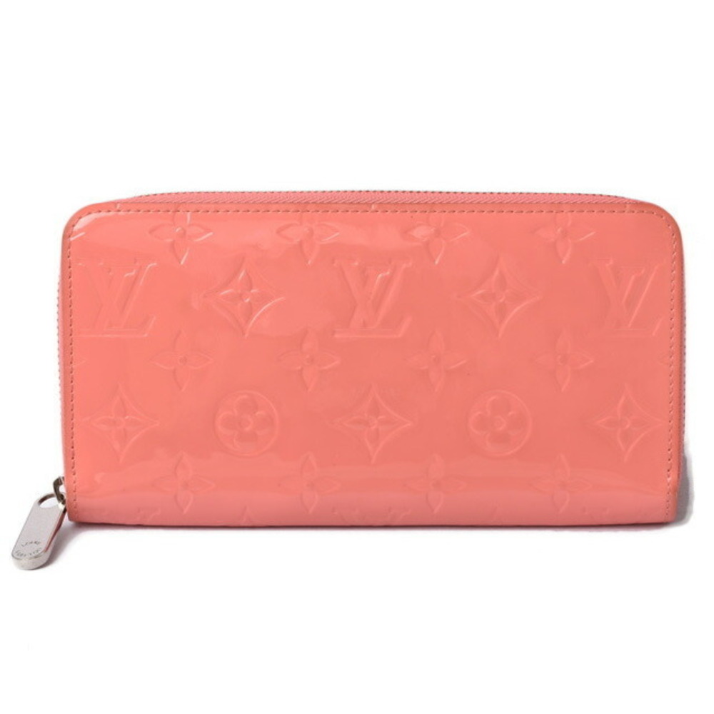 Louis Vuitton Wallet Vernis Patent Rose Pink Riche Zip Around